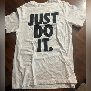 Nike Just Do It tee shirt, worn once, no stains, size medium